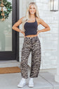 Hunter Printed Wide Leg Jeans