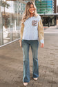 Aleia Chest Cuffed Sleeve Shirt