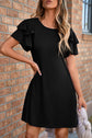 Callie Ruffle Short Sleeve Dress