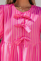 Violet Puff Sleeve Mini Dress