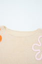 Destiny Colorblock Cuffed Loose Sweater