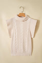 Zaylee Ruffled Short Sleeve Sweater