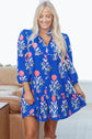 Zahra Sleeve Ruffle Hem Dress