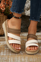 Nevaeh Straps Platform Wedge Slippers