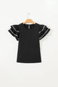 Amani Short Sleeve Textured Blouse