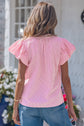 Maelynn Short Bubble Sleeve Blouse