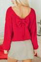 Addison Backless Bubble Sleeve Sweater
