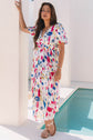 Nyomi Short Puff Sleeve Tiered Maxi Dress