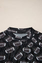 Maci Rugby Mesh Sheer Long Sleeve Top
