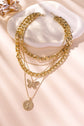 Amara Multilayer Butterfly Charm Necklace