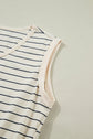 Mabel Stripe Drawstring Tunic Tank