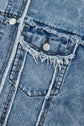 Olivia Hooded Raw Hem Jacket