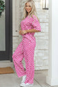 Elisa Print Half Sleeve Lounge Set