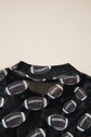 Maci Rugby Mesh Sheer Long Sleeve Top