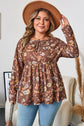 Skye Sleeve Babydoll Blouse Long Sleeve PLUS Top