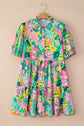 Brynleigh Floral Puff Sleeve Babydoll Dress