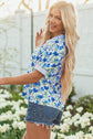 Blair Collared Short Sleeve Blouse