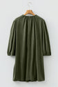 Michelle Pleated Corduroy Mini Dress