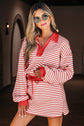 Zaylee Collared Drop Shoulder Pullover