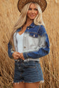 Kikki Detail Distress Denim Jacket
