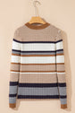 Avery Ribbed Trim Slim Sweater