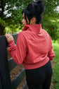 Vivienne Zip Up Stand Collar Ribbed Thumbhole Sleeve Sweatshirt